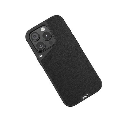 Black Leather Protective Phone Case with Camera Control Button - Limitless